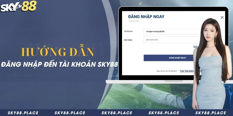 Hướng dẫn đăng nhập đến tài khoản Sky88